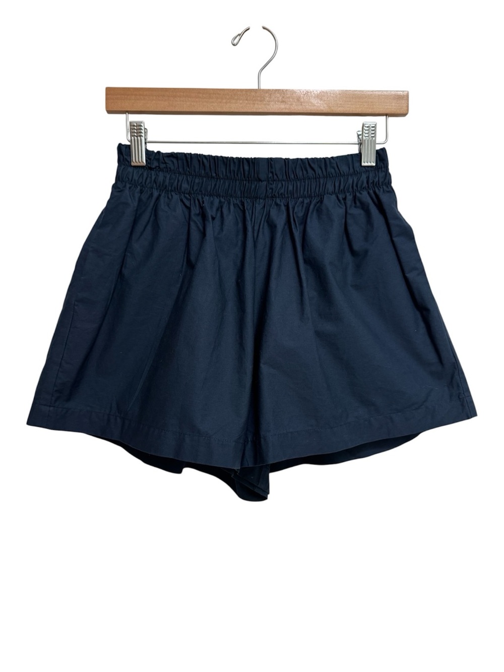SBJ Austin Bethany Shorts Navy Blue Women XS Structured Cotton Summer Beach